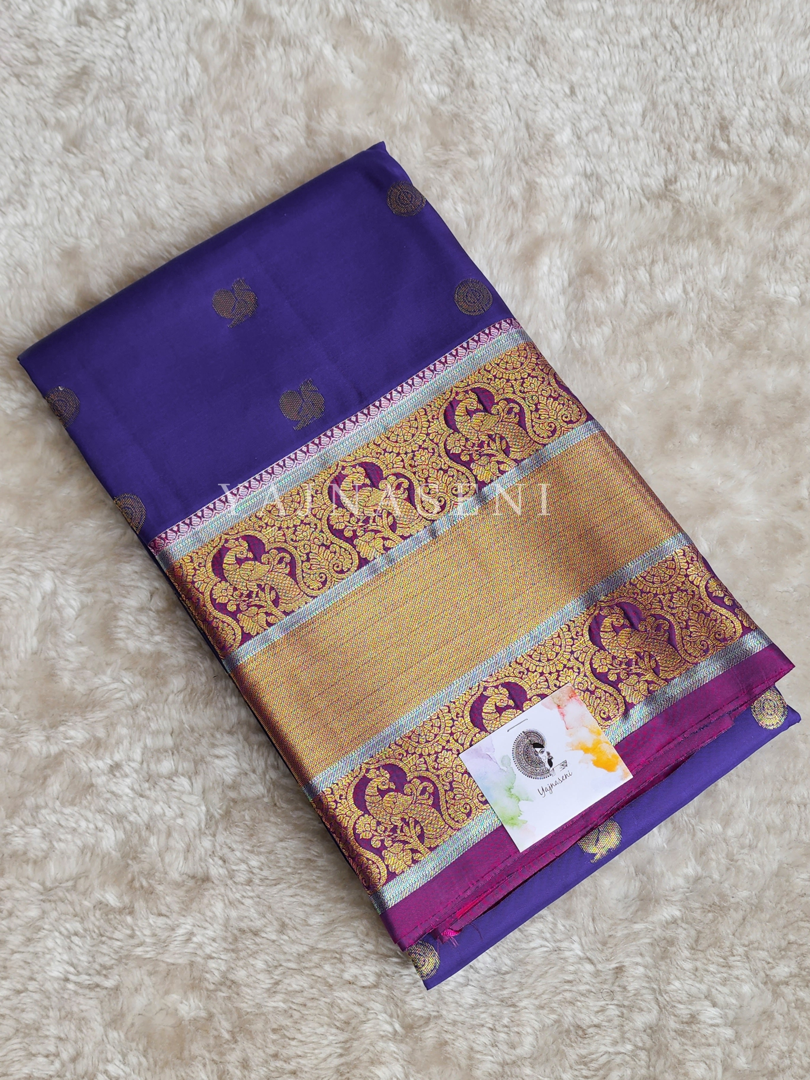 Royale - Pure Kanjivaram Silk Saree with Gold Zari