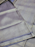 Load image into Gallery viewer, Kubera Pattu Saree x Copper Gold Zari - Periwinkle Blue
