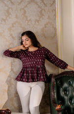 Load image into Gallery viewer, JAGVI [L/40] - Peplum Top
