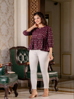 Load image into Gallery viewer, JAGVI [L/40] - Peplum Top
