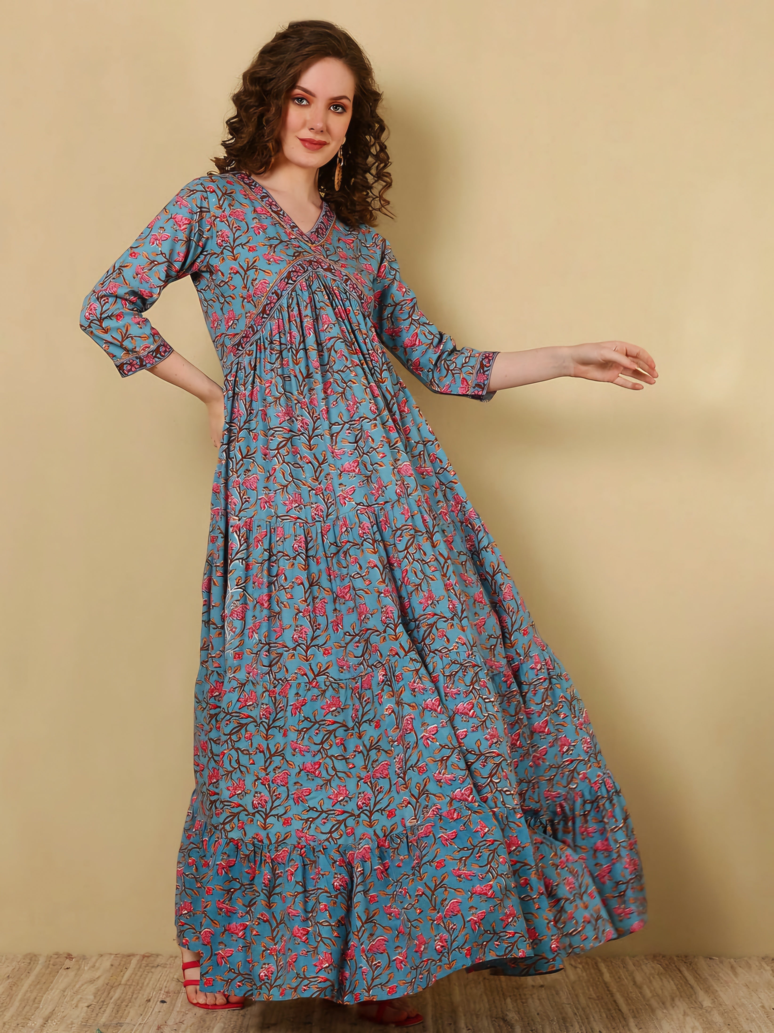 LAYLA [L / 40] - Maxi Kurti Dress