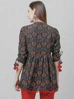 Load image into Gallery viewer, MIRHA [2XL / 44] - Peplum Top (Grey)
