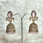 Load image into Gallery viewer, AALIYAH jhumkas (pink)
