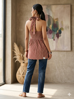Load image into Gallery viewer, TERRA HALTER [L/40] - Short Kurti Top
