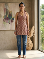 Load image into Gallery viewer, TERRA HALTER [L/40] - Short Kurti Top
