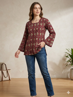 Load image into Gallery viewer, REGAL PAISLEY [XXL/44] - Short Kurti Top
