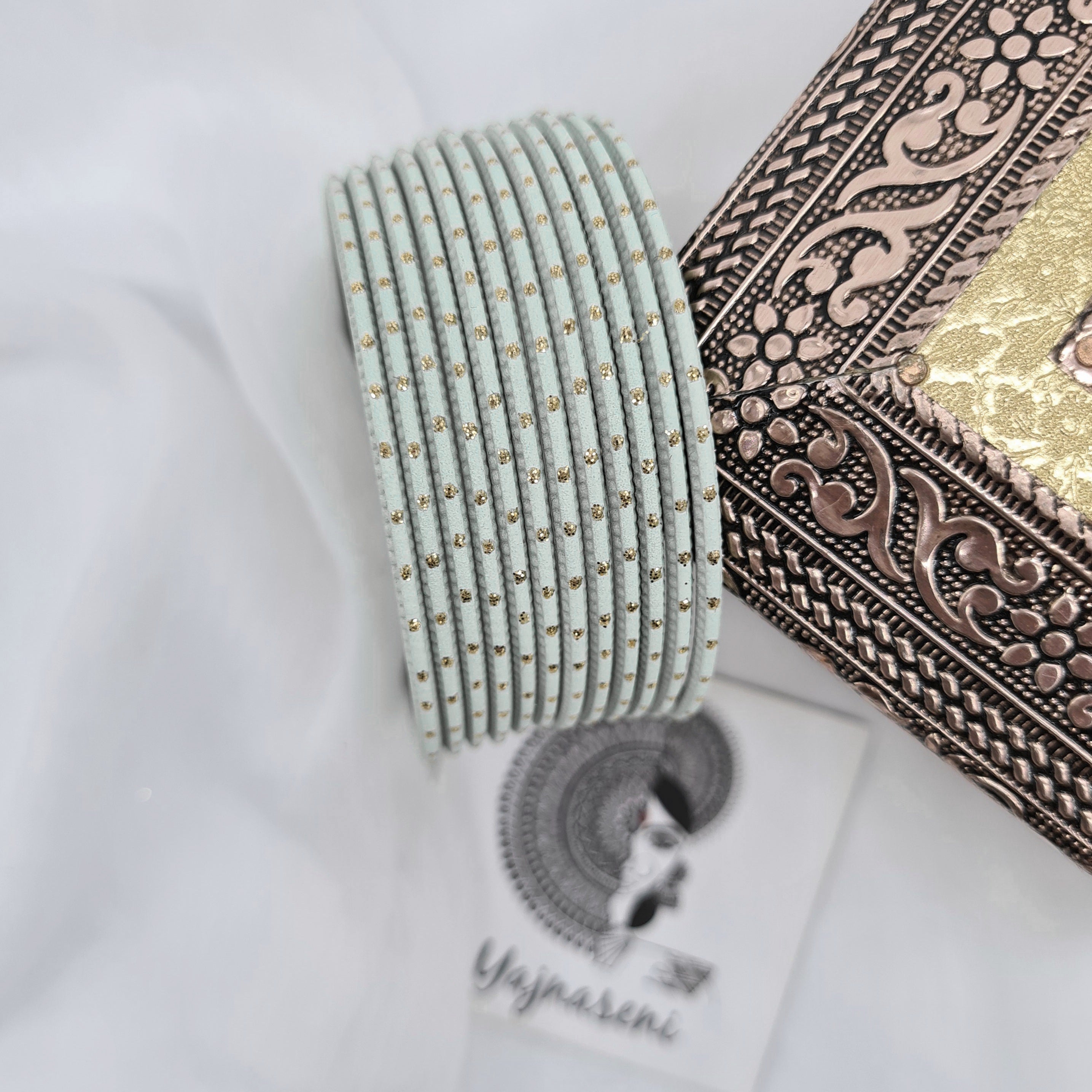 Matte dot Bangles - Cool Mint