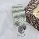 Load image into Gallery viewer, Matte dot Bangles - Cool Mint
