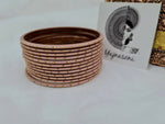 Load image into Gallery viewer, Matte dot Bangles - Old Rose
