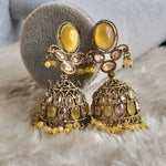 Load image into Gallery viewer, AALIYAH jhumkas (yellow)
