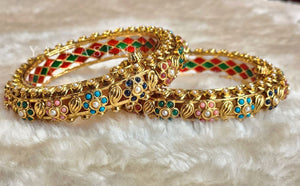 KATHAMBARI - pair of kada, screw type