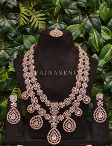 NAINA (necklace) - rosegold x white