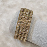 Load image into Gallery viewer, SONEETA - set of 4 bangles (champagne)
