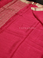 Load image into Gallery viewer, Georgette Sequins Saree x Champagne Gold border : Pink
