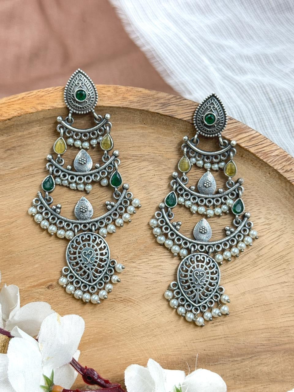 SIGI earrings (Yellow x Green)