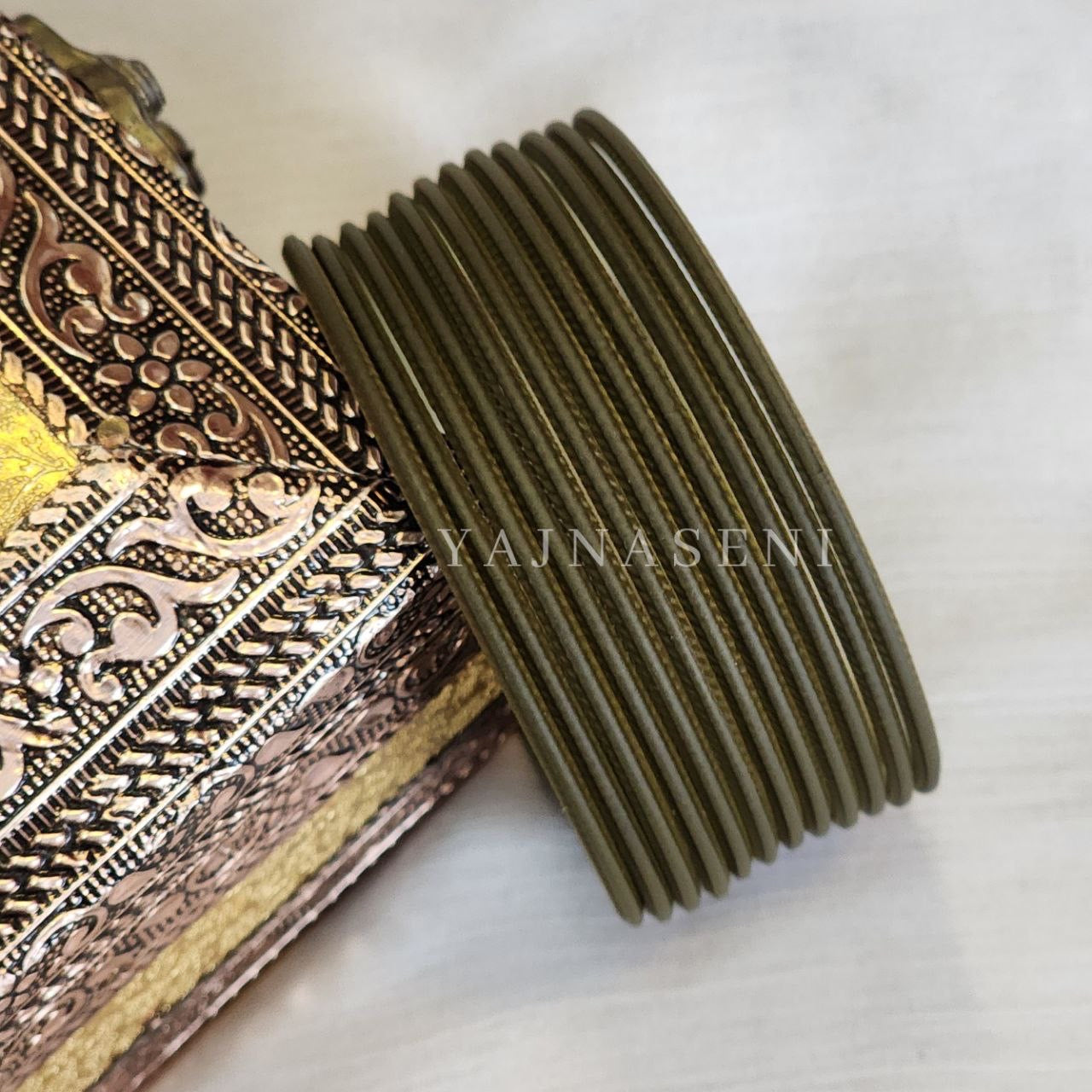 Matte Bangles - Army Green