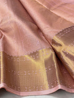 Load image into Gallery viewer, ROSETTE GRANDEUR - Pure Kanjivaram Silk Saree with Gold Zari
