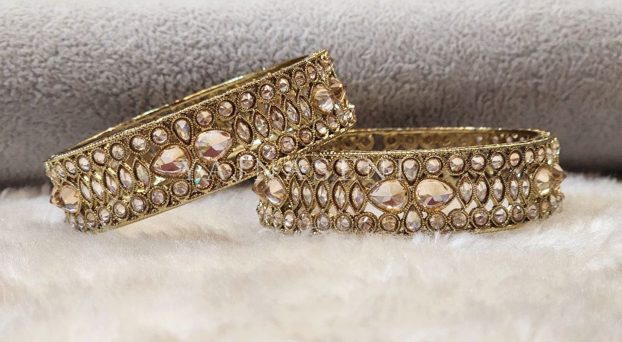 DHANYA - pair of bangles (champagne)