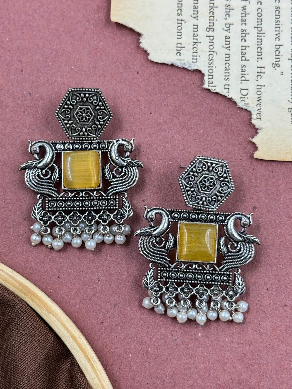 DAHMA earrings (Yellow)