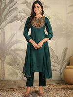 Load image into Gallery viewer, BHUVA [3XL / 46] - Straight cut embroidered kurti set

