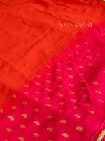 Load image into Gallery viewer, Georgette saree x Glitter prints - Orange x Pink
