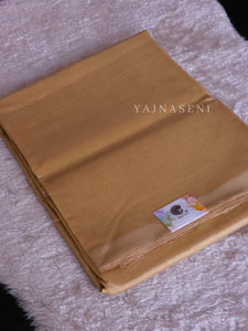 Mangalagiri Cotton Silk Saree - Light Gold