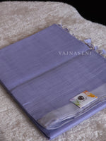 Load image into Gallery viewer, Mangalagiri Cotton Silk Saree - Periwinkle
