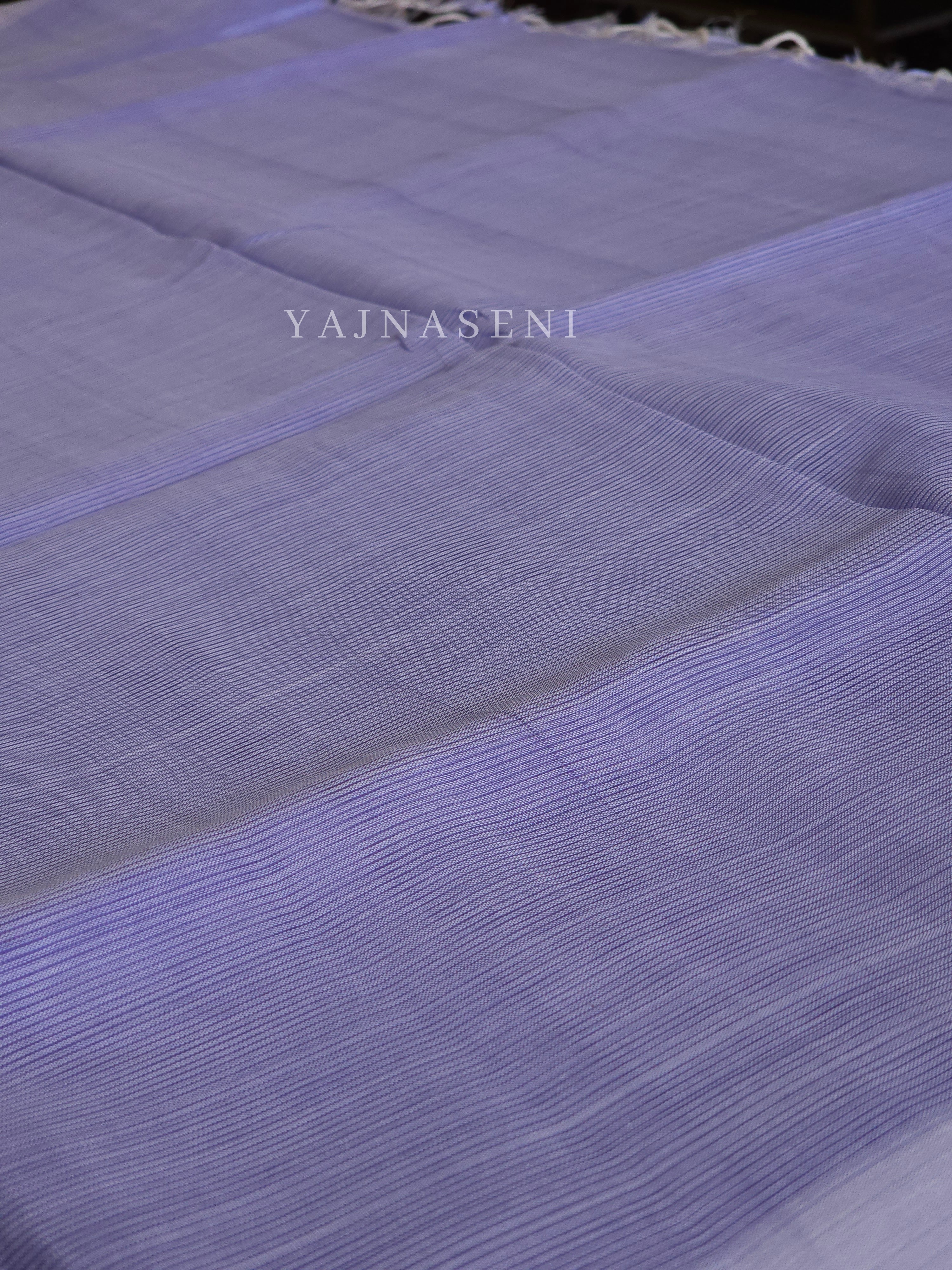 Mangalagiri Cotton Silk Saree - Periwinkle