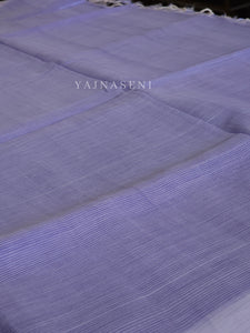 Mangalagiri Cotton Silk Saree - Periwinkle