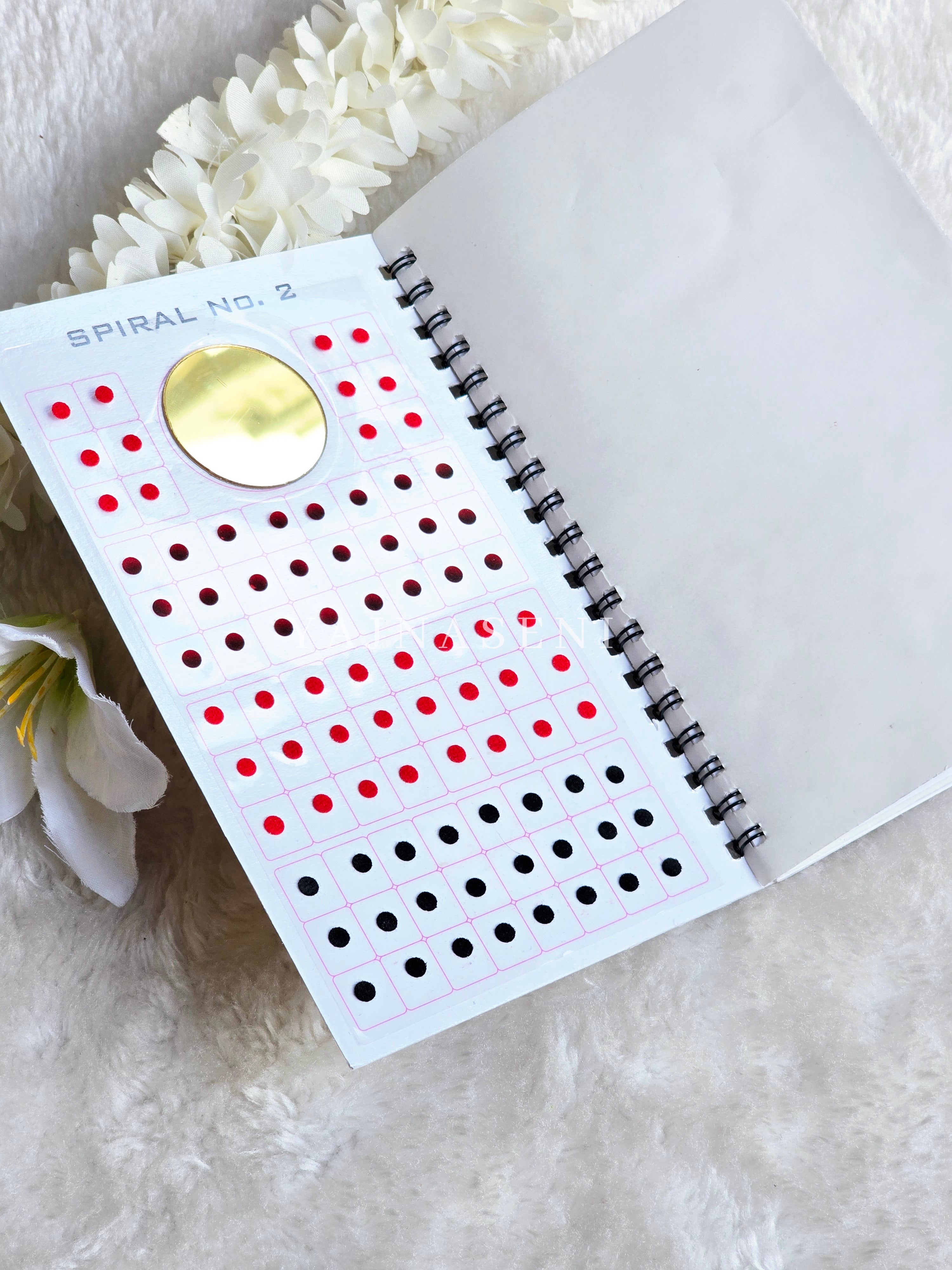 Ombre/Solid Multicolour Pottu Book - 948