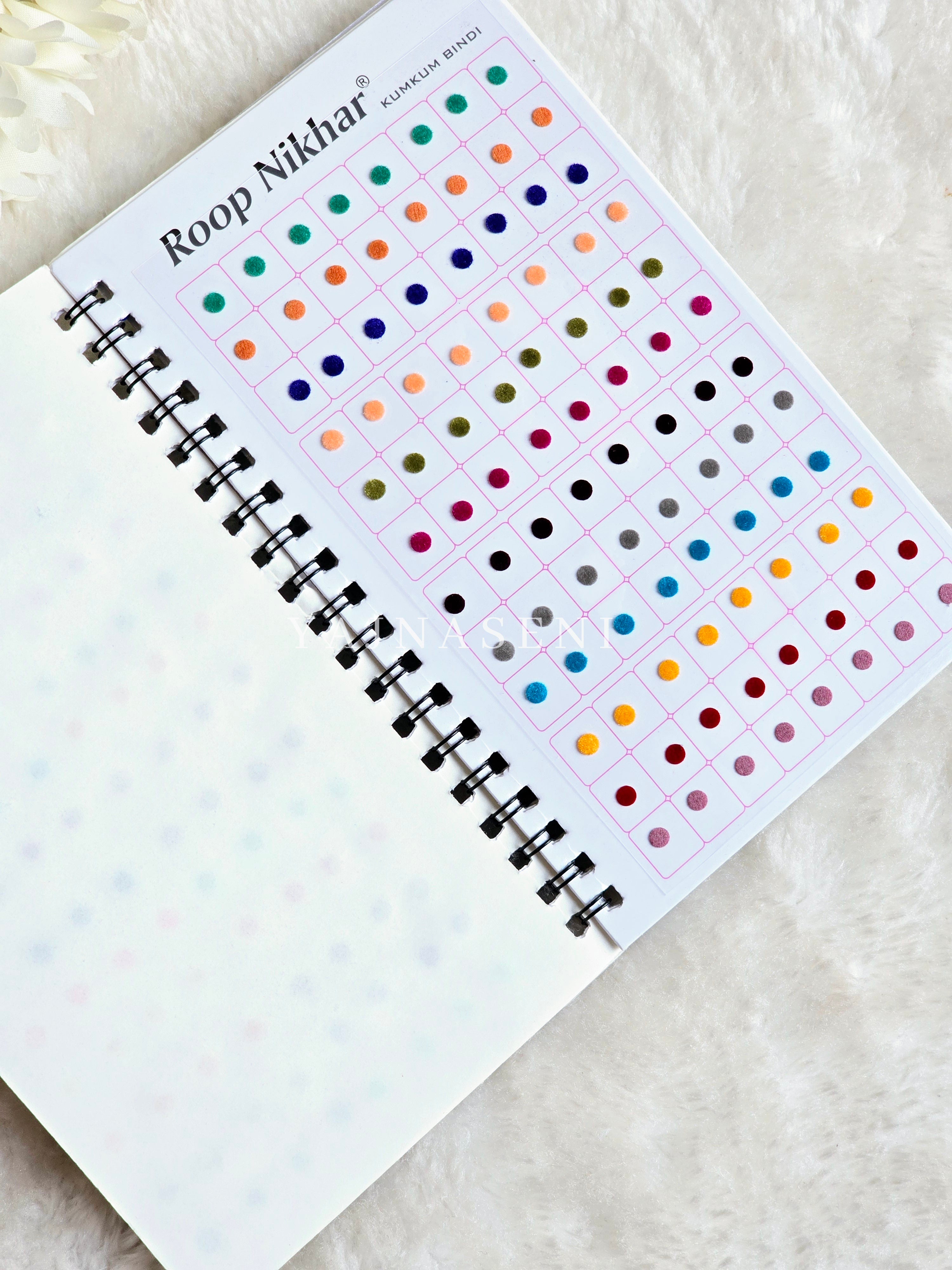 Ombre/Solid Multicolour Pottu Book - 948