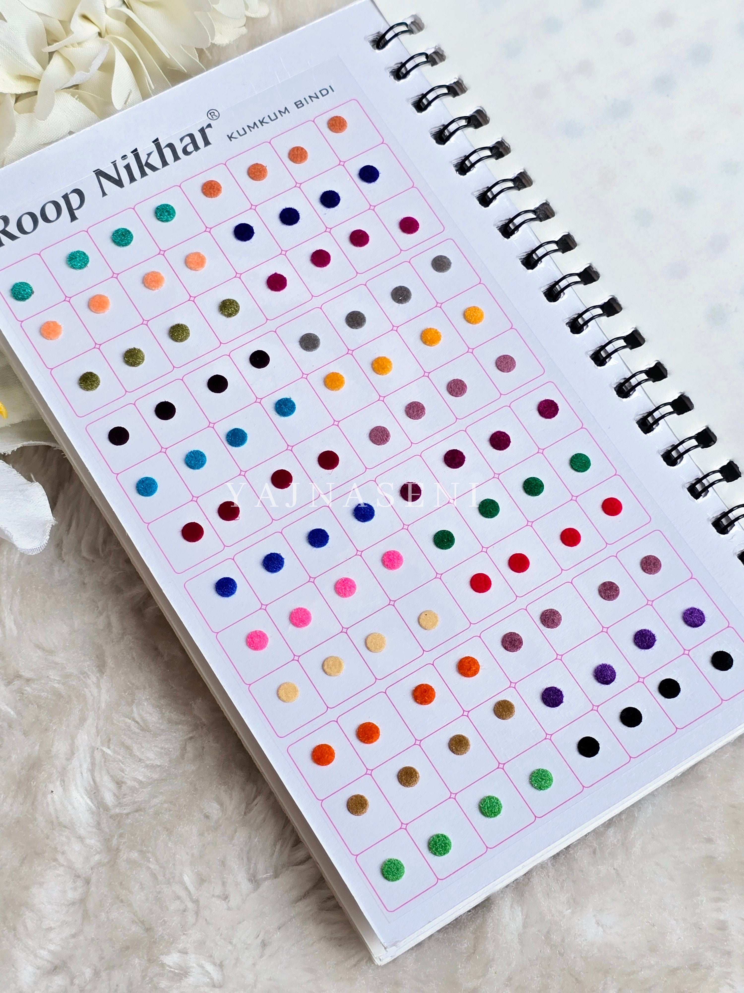 Ombre/Solid Multicolour Pottu Book - 948