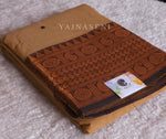 Load image into Gallery viewer, Kanchipuram Pure Cotton x Copper zari saree - Latte

