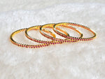 Load image into Gallery viewer, RADHA - set of 4 bangles (Rani)
