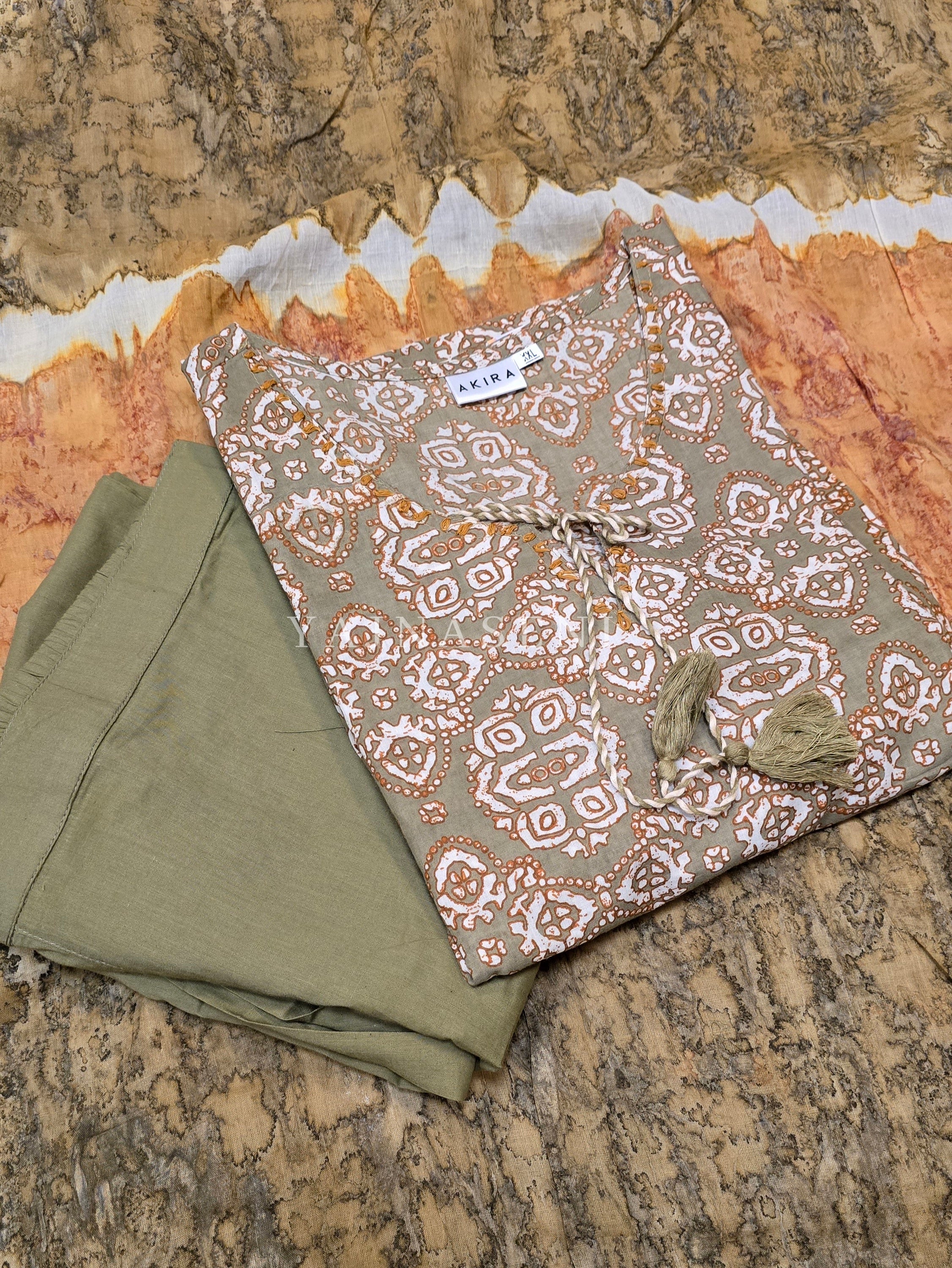 SHAKSHI [2XL / 44] - Straight cut kurti set