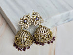 Load image into Gallery viewer, JONITA Jhumka (Amethyst)
