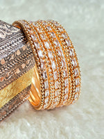 Load image into Gallery viewer, DRISHA - set of 4 bangles (Rosegold)
