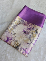 Load image into Gallery viewer, Floral x Kubera Pattu Saree - Purple

