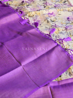 Load image into Gallery viewer, Floral x Kubera Pattu Saree - Purple
