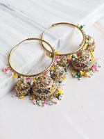 Load image into Gallery viewer, ALEKHYA Jhumkas (Multicolour)

