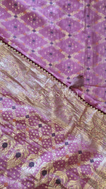Load image into Gallery viewer, Viscose Dola Silk Saree x Full Zari Work - Pink
