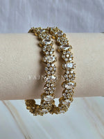 Load image into Gallery viewer, RESHMI - pair of bangles (Crystal)
