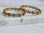Load image into Gallery viewer, RESHMI - pair of bangles (Amethyst)
