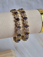 Load image into Gallery viewer, RESHMI - pair of bangles (Amethyst)

