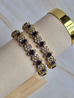 Load image into Gallery viewer, RESHMI - pair of bangles (Amethyst)
