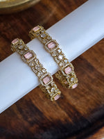 Load image into Gallery viewer, AMRUTA - pair of bangles (Rose Quartz)
