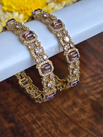 Load image into Gallery viewer, AMRUTA - pair of bangles (Amethyst)
