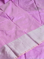 Load image into Gallery viewer, Semi Soft Silk Silver Zari Saree - Lilac
