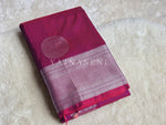 Load image into Gallery viewer, Semi Soft Silk Silver Zari Saree - Shiraz
