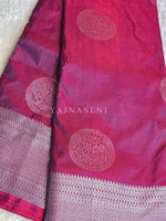 Load image into Gallery viewer, Semi Soft Silk Silver Zari Saree - Shiraz
